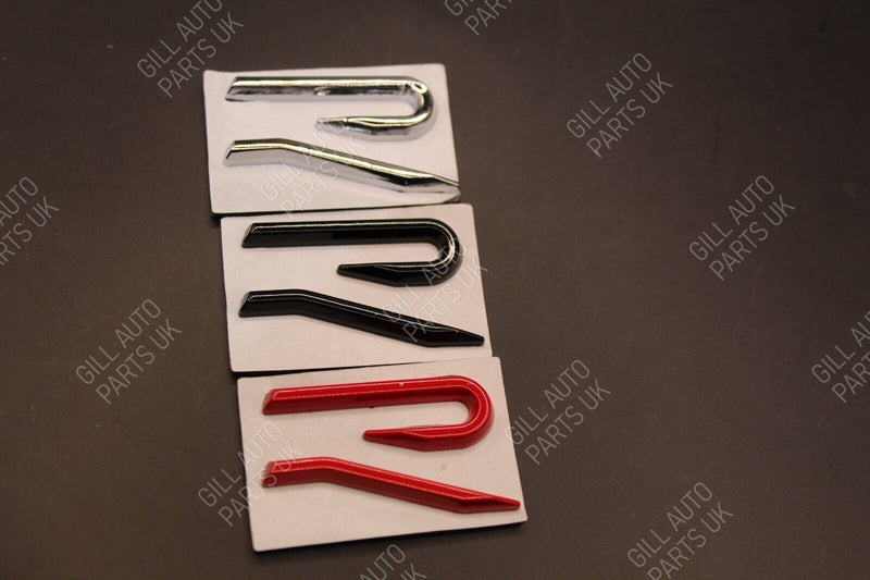 New Style R-Line R Badge For VW Volkswagen Boot Rear Chrome Black Red