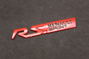 Red/Black R.S. RS Boot Rear Tailgate Side Fender Wing Badge For Renault Sport