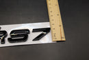 Gloss Black Yellow RS7 Rear Boot Badge Fit For AUDI