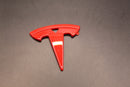 Red Model Y Overlay Badge Set For Tesla Front/Rear/Steering Wheel
