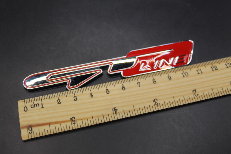 Metal Chrome Silver Red GT Line Boot Rear Badge For Kia