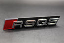 Chrome Silver RSQ5 Front Grille Stick-On Badge Fit For AUDI