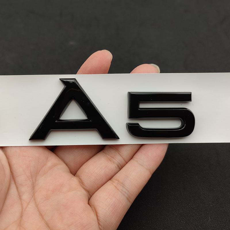 A3 A4 A5 A6 A7 A8 FITS AUDI BOOT REAR TAILGATE BADGE LETTERING GLOSS BLACK