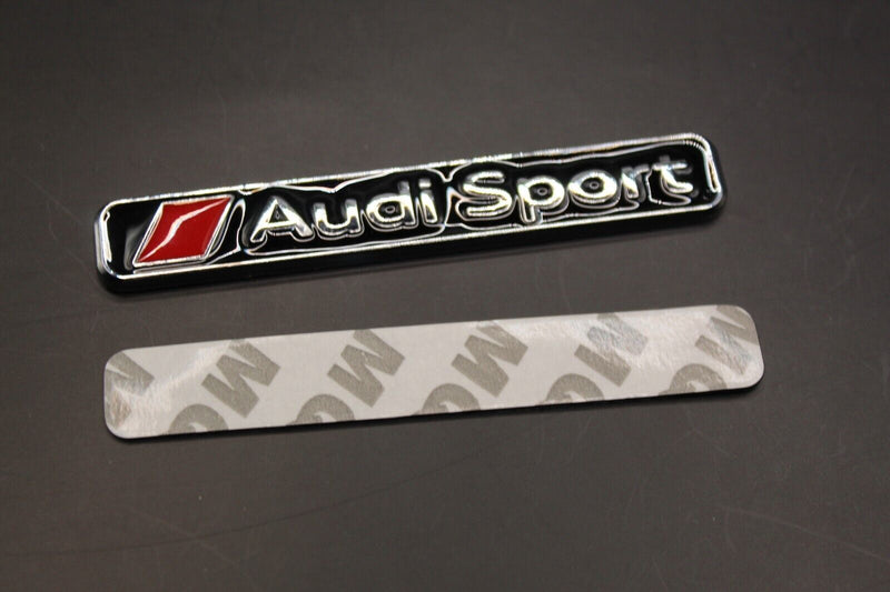 Black Chrome Silver Sport Letters Badge Rear Boot FOR Audi