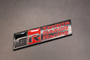 84mm X 23mm Matte Black Red GR Boot Rear Badge For Toyota Gazoo Racing