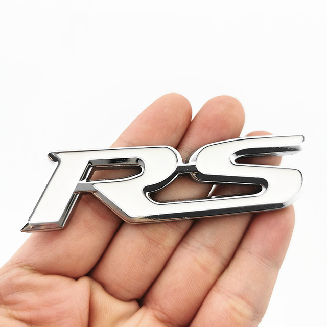 Fits Honda RS For Jazz Civic HRV Jade RS Badge 3D Metal Rear Trunk Emblem Letter