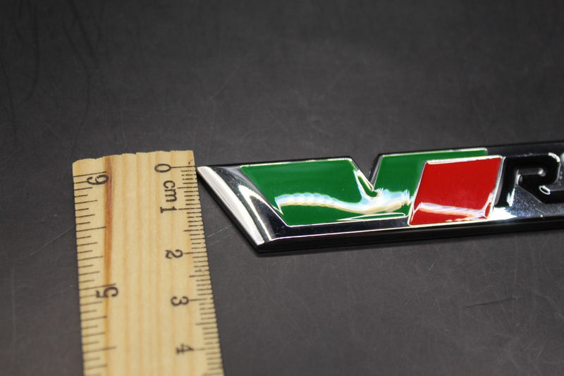 Chrome Silver Green Red Black VRS Front Grille & Rear Boot Badge Set For Skoda