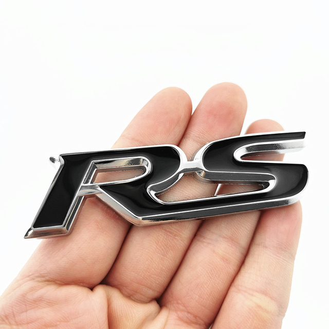 Fits Honda RS For Jazz Civic HRV Jade RS Badge 3D Metal Rear Trunk Emblem Letter