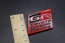 55mm X 40mm Matte Red Black GR Boot Rear Badge For Toyota Gazoo Racing