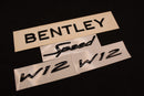 Gloss Black Boot Rear Tailgate Letters Badge Fit For Bentley Speed W12