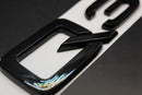 Gloss Black/Chrome Silver Q3 Fits Audi Badge Letters Emblem Rear Trunk Boot Lid