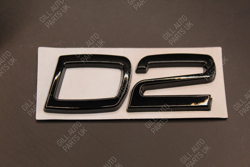 Gloss Matte Black Chrome D2 D 2 Metal Car Letters Badge Rear Boot FOR Volvo