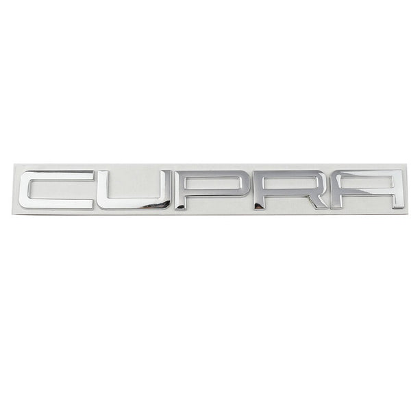 3D Chrome Silver CUPRA C U P R A Rear Badge Letters FITS Seat