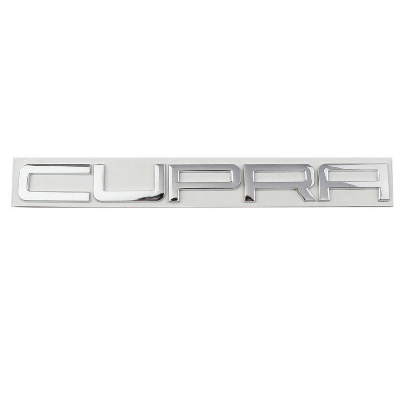 3D Chrome Silver CUPRA C U P R A Rear Badge Letters FITS Seat