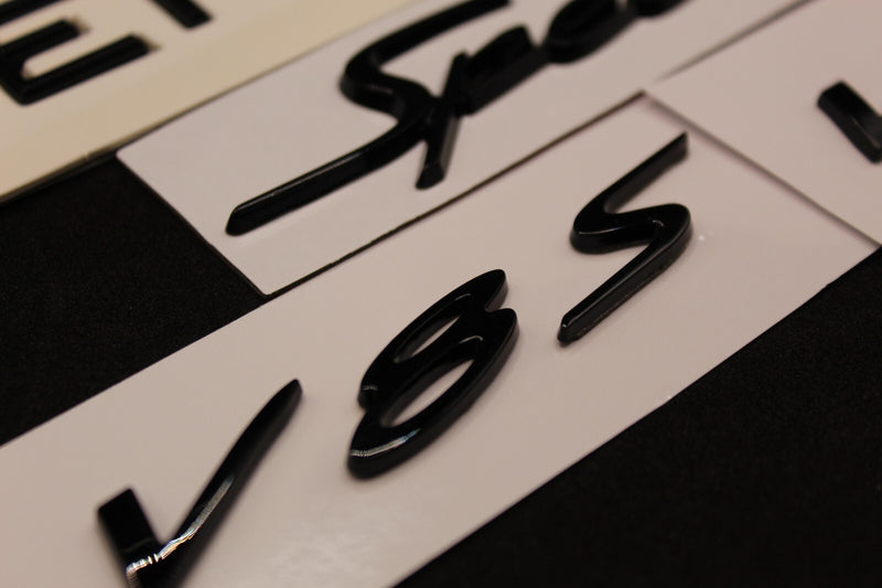Gloss Black Boot Rear Tailgate Letters Badge Fit For Bentley Speed V8S