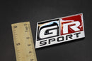 73mm X 36mm Matte Silver(Gloss Red&Black) GR SPORT Boot Rear Badge For Toyota