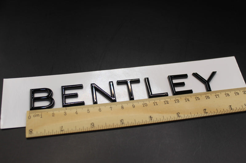 Gloss Black Boot Rear Tailgate Letters Badge Fit For Bentley W12