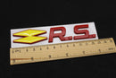 Red Yellow R.S. RS Boot Rear Tailgate Side Fender Wing Badge For Renault