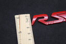 Red/Black R.S. RS Boot Rear Tailgate Side Fender Wing Badge For Renault Sport