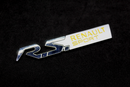 Chrome Silver Yellow R.S. RS Boot Rear Side Fender Wing Badge For Renault Sport