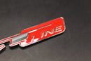 Metal Chrome Silver Red GT Line Boot Rear Badge For Kia