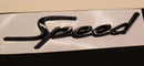 Gloss Black Speed Wing Side Fender Letters Badge Fit For Bentley