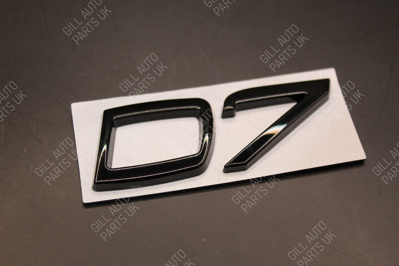 Gloss Matte Black Chrome D7 D 7 Metal Car Letters Badge Rear Boot FOR Volvo