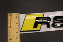 Gloss Black Yellow RS3 Rear Boot Badge Fit For AUDI