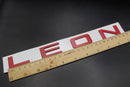 3D Red LEON L E O N Rear Badge Letters FITS Seat Leon Cupra