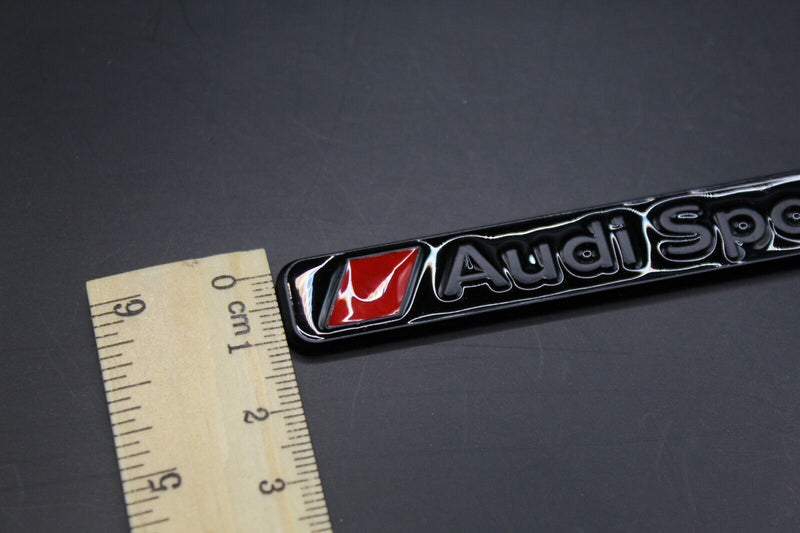 Black Chrome Silver Sport Letters Badge Rear Boot FOR Audi