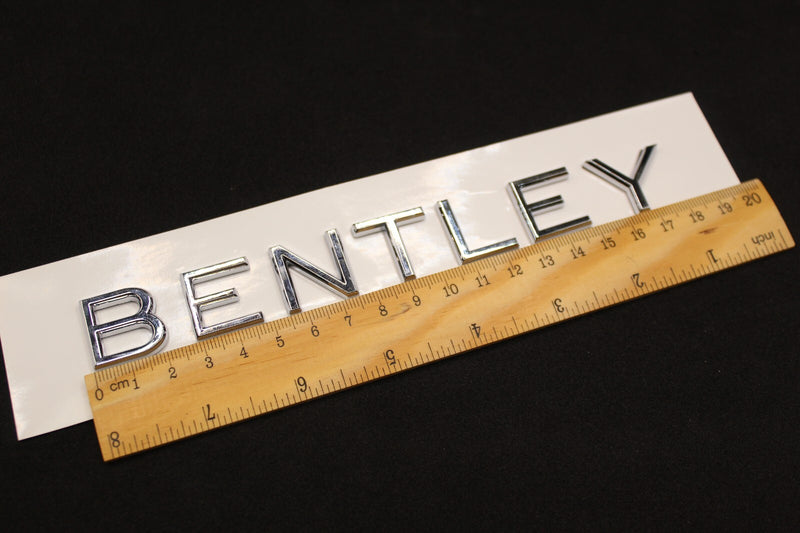 Chrome Silver Boot Rear Tailgate Letters Badge Fit For Bentley V8S