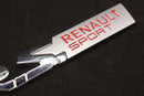 Chrome Silver Red R.S. RS Boot Rear Side Fender Wing Badge For Renault Sport