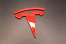 Red Model Y Overlay Badge Set For Tesla Front/Rear/Steering Wheel