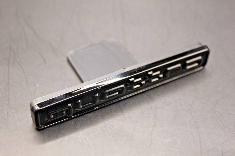 2pc Set quattro Gloss Black Front Grille Stick-On & Rear Boot Badge For AUDI