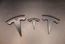 Matte Black Model Y Overlay Badge Set For Tesla Front/Rear/Steering Wheel