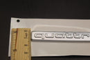 2pc Set quattro Matte Silver Front Grille Stick-On & Rear Boot Badge For AUDI