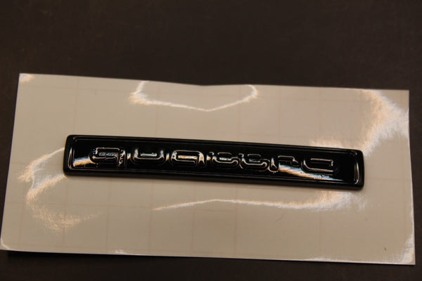 7cm Small quattro Gloss Black Rear Boot Fender Dashboard Interior Badge For AUDI
