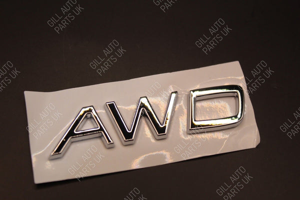 Gloss Black Chrome Silver AWD A W D Car Letters Badge Rear Boot FOR Volvo