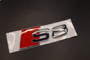 Gloss Black/Chrome Silver S8 Fits Audi Badge Letters Emblem Rear Trunk Boot Lid
