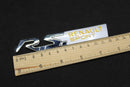 Chrome Silver Yellow R.S. RS Boot Rear Side Fender Wing Badge For Renault Sport
