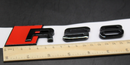 Gloss Black/Chrome Silver RS8 Fits Audi Badge Letters Emblem Rear Trunk Boot Lid