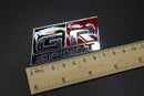 73mm X 36mm Chrome Silver Red Black GR SPORT Boot Rear Badge For Toyota