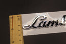 Chrome Silver Boot Rear Tailgate Letters Badge Fit For Lamborghini