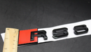 Gloss Black/Chrome Silver RS8 Fits Audi Badge Letters Emblem Rear Trunk Boot Lid