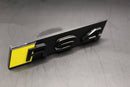 Gloss Black Yellow RS4 Front Grille Stick-On Badge Fit For AUDI