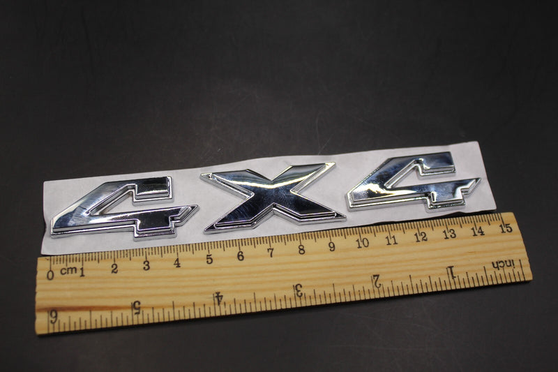 Chrome Silver 4x4 4 x 4 Boot Rear trunk Self-Adhesive Badge For Cars