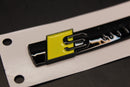 2pc Set S-Line Yellow Gloss Black Side Fender Wing Badge Set For AUDI