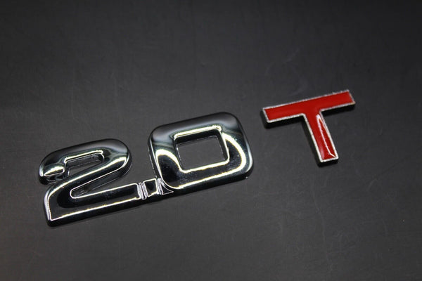 Chrome Silver Red T 2.0T 2.2T 2.4T 2.5T 2.8T Boot Rear Tailgate Badge FOR Audi