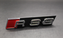 Chrome Silver RS8 Front Grille Stick-On Badge Fit For AUDI