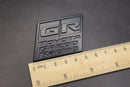 55mm X 40mm Matte Black GR Boot Rear Tailgate Badge Fit For Toyota Gazoo Racing